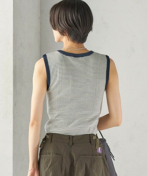 SHIPS / シップス タンクトップ | 【SHIPS別注】miller: ノースリーブ ボーダー カットソー | 詳細7