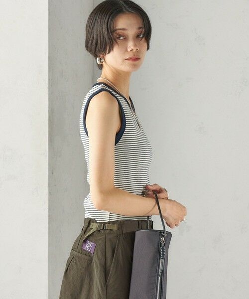 SHIPS / シップス タンクトップ | 【SHIPS別注】miller: ノースリーブ ボーダー カットソー | 詳細8