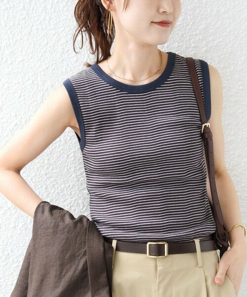 SHIPS / シップス タンクトップ | 【SHIPS別注】miller: ノースリーブ ボーダー カットソー | 詳細15