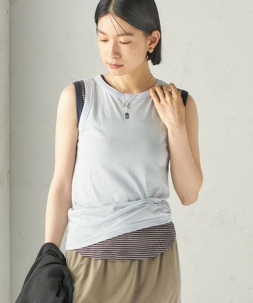 SHIPS / シップス タンクトップ | 【SHIPS別注】miller: ノースリーブ ボーダー カットソー | 詳細21