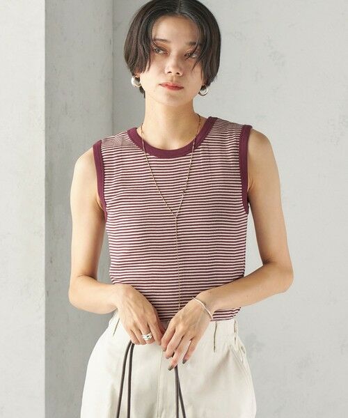 SHIPS / シップス タンクトップ | 【SHIPS別注】miller: ノースリーブ ボーダー カットソー | 詳細28