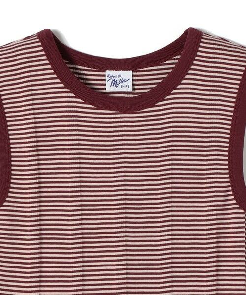 SHIPS / シップス タンクトップ | 【SHIPS別注】miller: ノースリーブ ボーダー カットソー | 詳細4