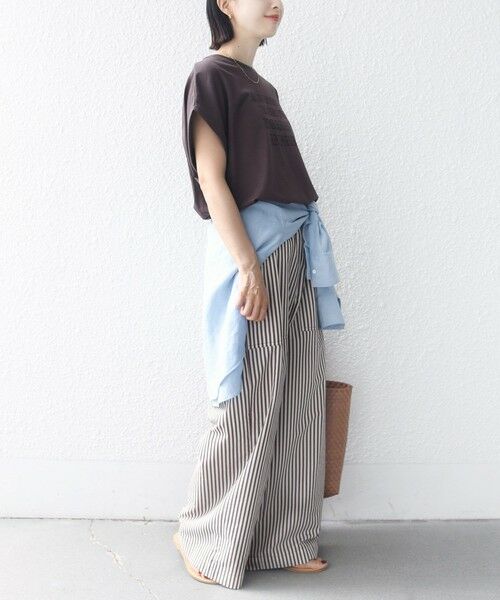 SHIPS / シップス その他パンツ | 《予約》〈手洗い可能〉ストライプ ウエスト ギャザー パンツ | 詳細13