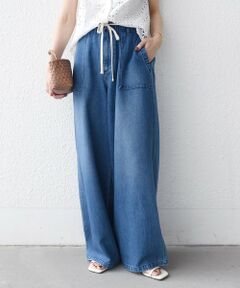 SHIPS / シップス デニムパンツ | 《予約》〈洗濯機可能〉ソフト デニム ドロスト ベイカー パンツ