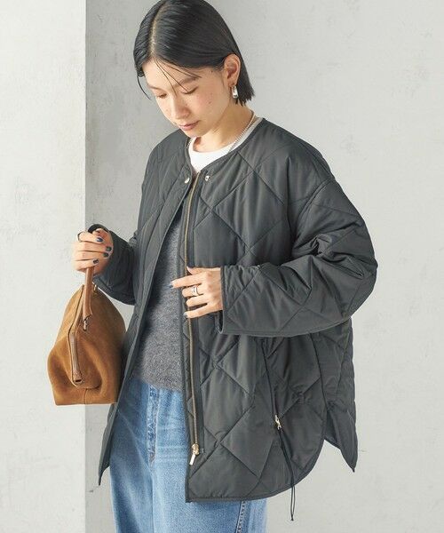 SHIPS / シップス ブルゾン | 《予約》〈撥水加工/手洗い可能〉HEAT 中綿 キルティング ジップ ブルゾン | 詳細26