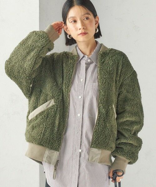 SHIPS / シップス ブルゾン | 《予約》【SHIPS別注】ARMY TWILL: リバーシブル フリース ブルゾン | 詳細12
