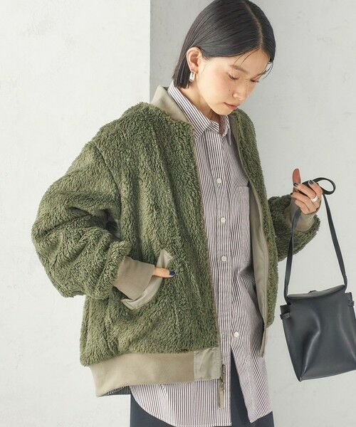 SHIPS / シップス ブルゾン | 《予約》【SHIPS別注】ARMY TWILL: リバーシブル フリース ブルゾン | 詳細14