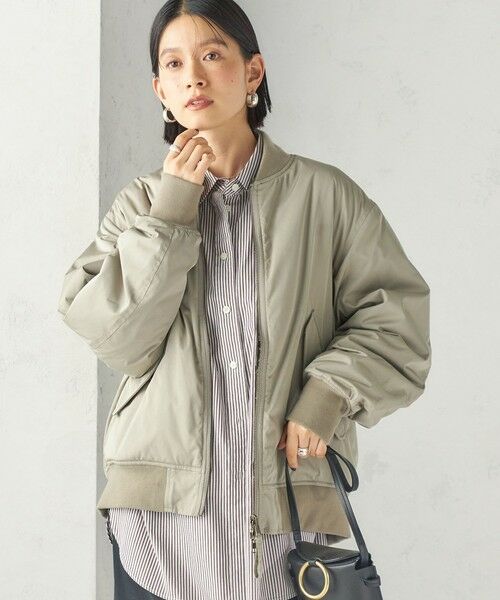 SHIPS / シップス ブルゾン | 《予約》【SHIPS別注】ARMY TWILL: リバーシブル フリース ブルゾン | 詳細6