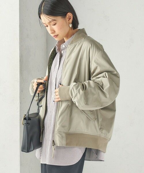 SHIPS / シップス ブルゾン | 《予約》【SHIPS別注】ARMY TWILL: リバーシブル フリース ブルゾン | 詳細7