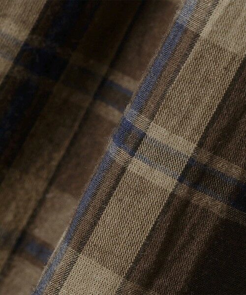 SHIPS / シップス ロング・マキシ丈ワンピース | SHIPS Primary Navy Label:〈手洗い可能〉ダークマドラス チェック ワンピース | 詳細1
