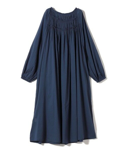 SHIPS / シップス ロング・マキシ丈ワンピース | Fanaka:〈手洗い可能〉ギャザー スキッパー ワンピース | 詳細3