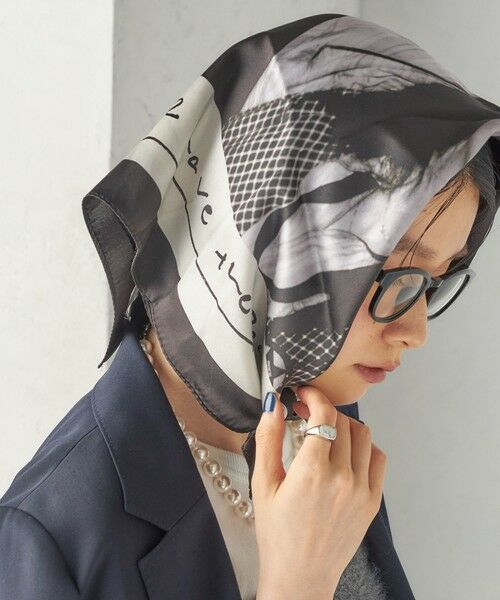 SHIPS / シップス バンダナ・スカーフ | 《予約》【SHIPS別注】THE COULTURE CODE: ARTIST SCARF（DM）（ブラック）