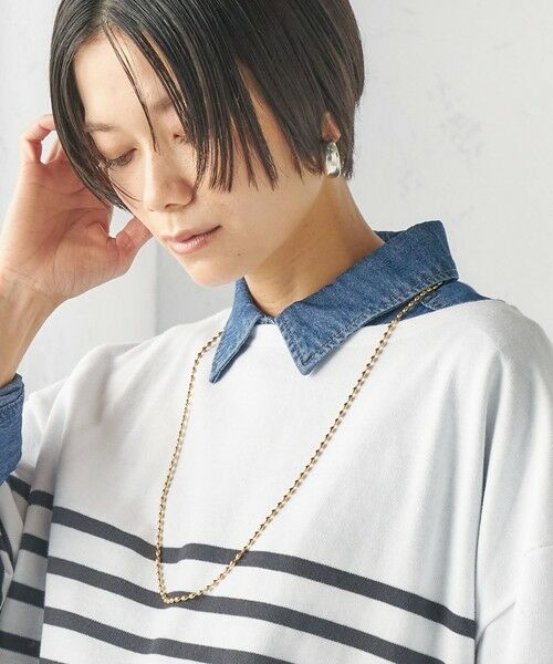 SHIPS / シップス ネックレス・ペンダント・チョーカー | 《予約》SOAC: ドロップ チェーン ロング ネックレス（ゴールド）