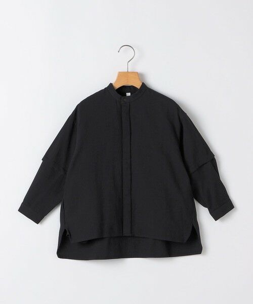 SHIPS / シップス シャツ・ブラウス | MOUN TEN.: 110〜140cm /デタッチャブル シャツ（ブラック）