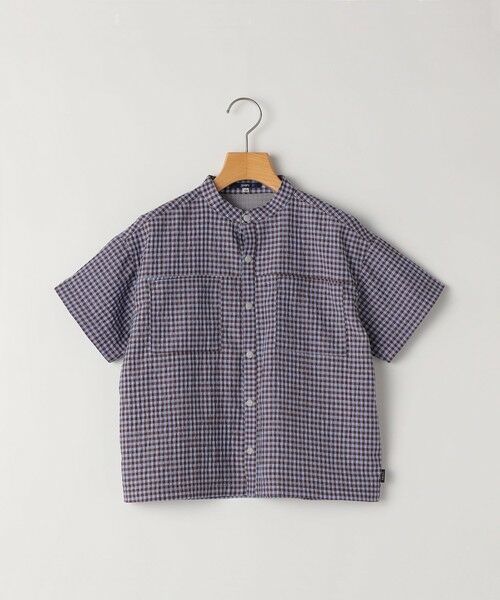 SHIPS / シップス シャツ・ブラウス | SHIPS KIDS:90cm /〈UVカット/吸水速乾〉ドライタッチ バンドカラー シャツ（ブラウン系）