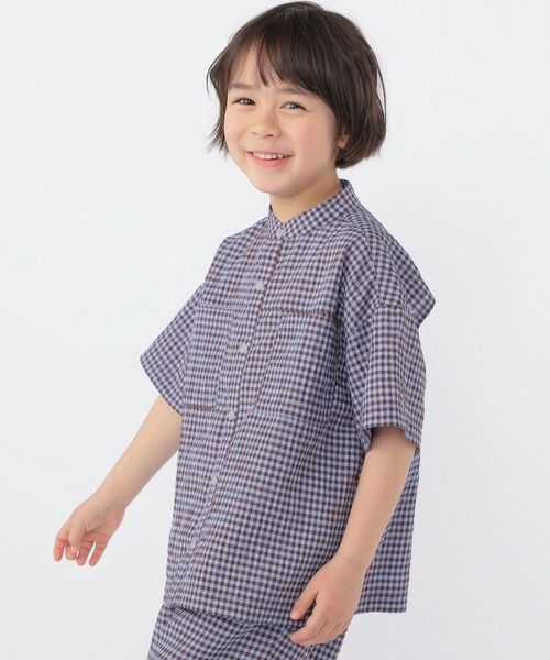 SHIPS / シップス シャツ・ブラウス | SHIPS KIDS:100〜130cm /〈UVカット/吸水速乾〉ドライタッチ バンドカラー シャツ | 詳細1