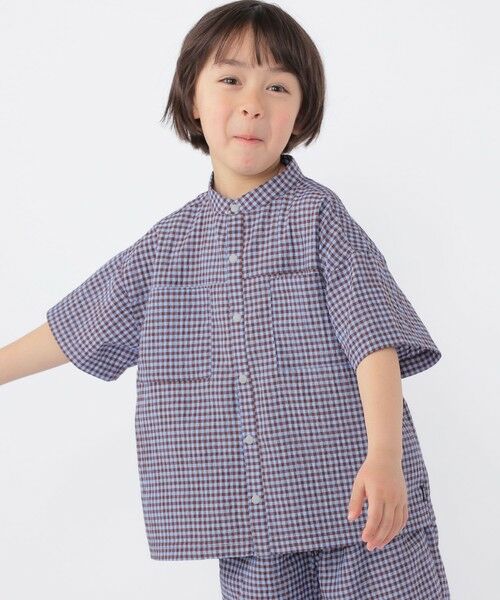 SHIPS / シップス シャツ・ブラウス | SHIPS KIDS:100〜130cm /〈UVカット/吸水速乾〉ドライタッチ バンドカラー シャツ | 詳細2