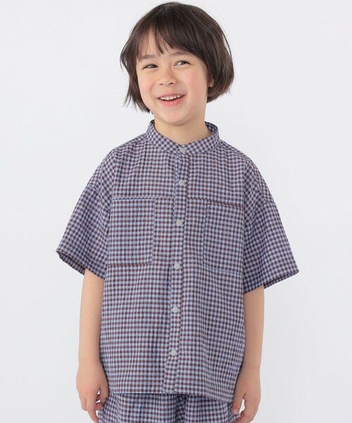SHIPS / シップス シャツ・ブラウス | SHIPS KIDS:100〜130cm /〈UVカット/吸水速乾〉ドライタッチ バンドカラー シャツ | 詳細3