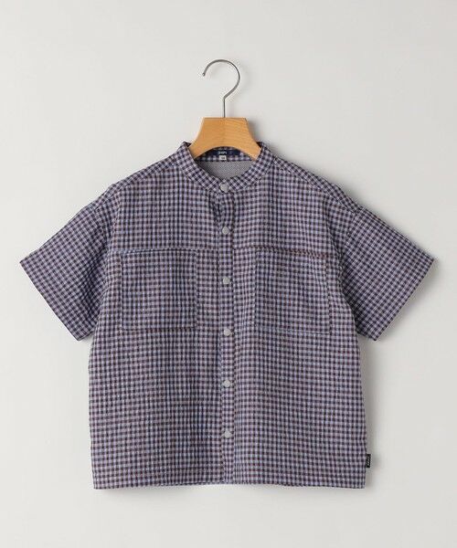 SHIPS / シップス シャツ・ブラウス | SHIPS KIDS:140〜160cm /〈UVカット/吸水速乾〉ドライタッチ バンドカラー シャツ（ブラウン系）