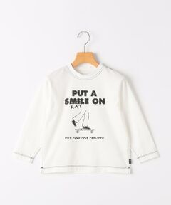 SHIPS / シップス Tシャツ | ARCH&LINE: 100〜145cm /プリント 長袖 Tシャツ