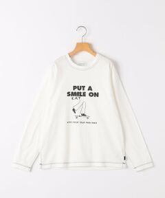 SHIPS / シップス Tシャツ | ARCH&LINE: 145〜155cm /プリント 長袖 Tシャツ