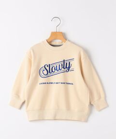 SHIPS / シップス スウェット | ARCH＆LINE:100〜110cm / メッセージ ロゴ プリント スウェット