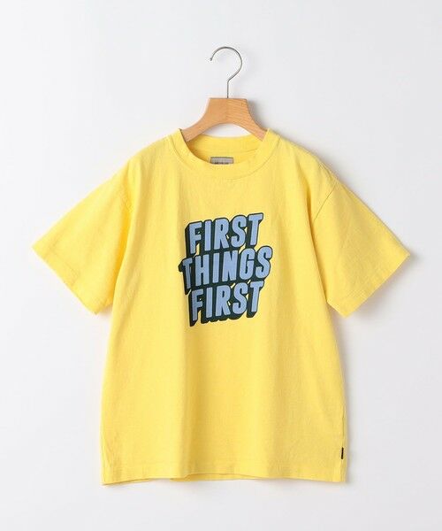 SHIPS / シップス Tシャツ | ARCH&LINE:135〜145cm / USAコットン プリント Tシャツ（イエロー）