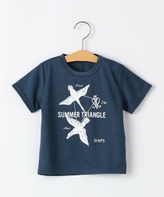 SHIPS / シップス Tシャツ | SHIPS KIDS:80〜90cm /〈接触冷感/吸水速乾〉サマー トライアングル  Tシャツ