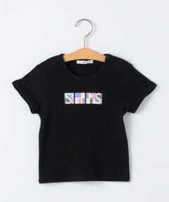 SHIPS / シップス Tシャツ | SHIPS KIDS:80〜90cm /ブロックフォント ロゴ Tシャツ