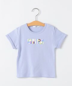 SHIPS / シップス Tシャツ | SHIPS KIDS:80〜90cm /ブロックフォント ロゴ Tシャツ