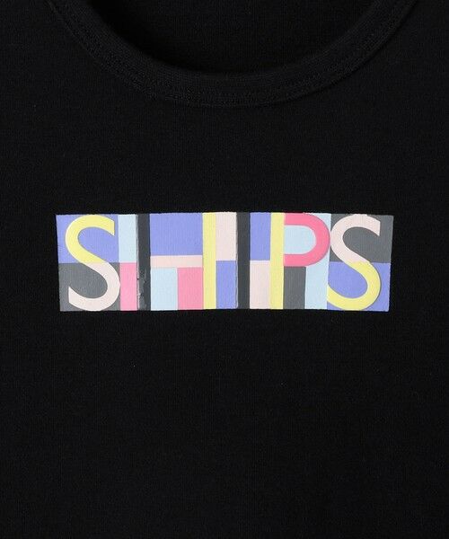 SHIPS / シップス Tシャツ | SHIPS KIDS:80〜90cm /ブロックフォント ロゴ Tシャツ | 詳細1