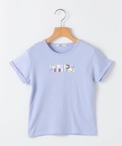 SHIPS / シップス Tシャツ | SHIPS KIDS:100〜130cm /ブロックフォント ロゴ Tシャツ