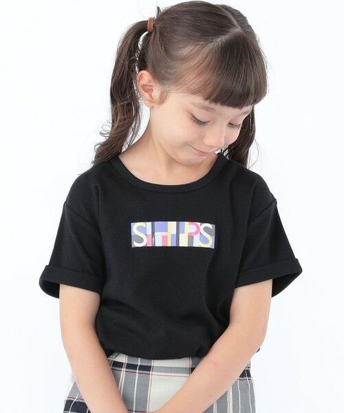 SHIPS / シップス Tシャツ | SHIPS KIDS:100〜130cm /ブロックフォント ロゴ Tシャツ | 詳細2