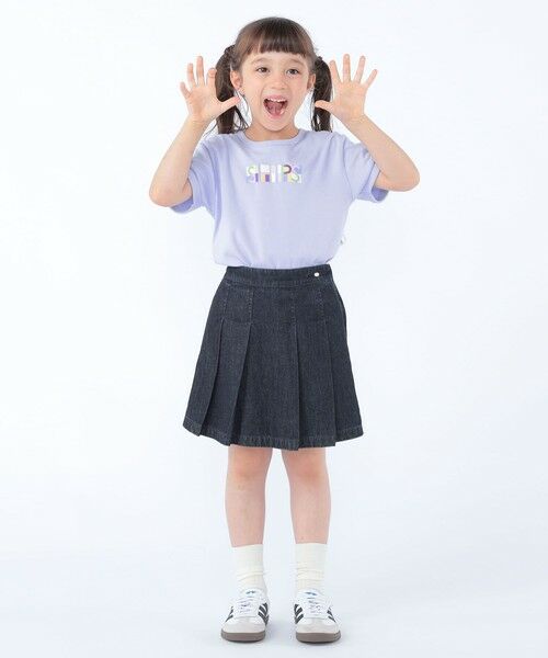 SHIPS / シップス Tシャツ | SHIPS KIDS:100〜130cm /ブロックフォント ロゴ Tシャツ | 詳細11