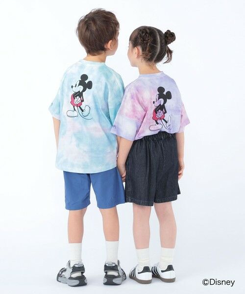 SHIPS / シップス Tシャツ | SHIPS KIDS:100〜125cm / ミッキーマウス プリント タイダイ風 Tシャツ | 詳細21