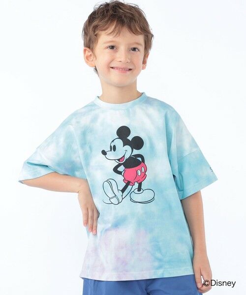 SHIPS / シップス Tシャツ | SHIPS KIDS:100〜125cm / ミッキーマウス プリント タイダイ風 Tシャツ | 詳細22