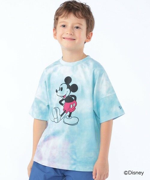 SHIPS / シップス Tシャツ | SHIPS KIDS:100〜125cm / ミッキーマウス プリント タイダイ風 Tシャツ | 詳細23