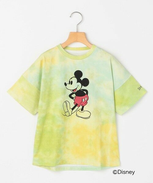 SHIPS / シップス Tシャツ | SHIPS KIDS:130〜170cm / ミッキーマウス プリント タイダイ風 Tシャツ（イエロー）