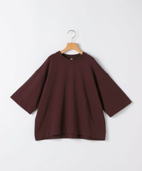 SHIPS / シップス Tシャツ | MOUN TEN.:160cm / ワイド ショート Tシャツ（エンジ）