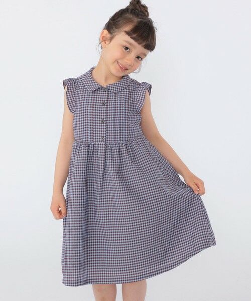 SHIPS / シップス ミニ丈・ひざ丈ワンピース | SHIPS KIDS:100〜130cm /〈UVカット/吸水速乾〉ドライタッチ ワンピース | 詳細1