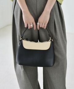 SHIPS / シップス ショルダーバッグ | 《予約》quaranciel: バイカラー コンビ スクエア 2way ショルダー バッグ