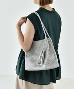 SHIPS / シップス トートバッグ | quaranciel: メッシュ タッセル トート バッグ