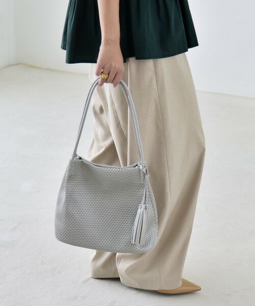 SHIPS / シップス トートバッグ | quaranciel: メッシュ タッセル トート バッグ | 詳細3