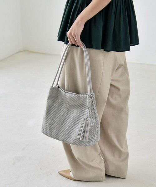 SHIPS / シップス トートバッグ | quaranciel: メッシュ タッセル トート バッグ | 詳細4