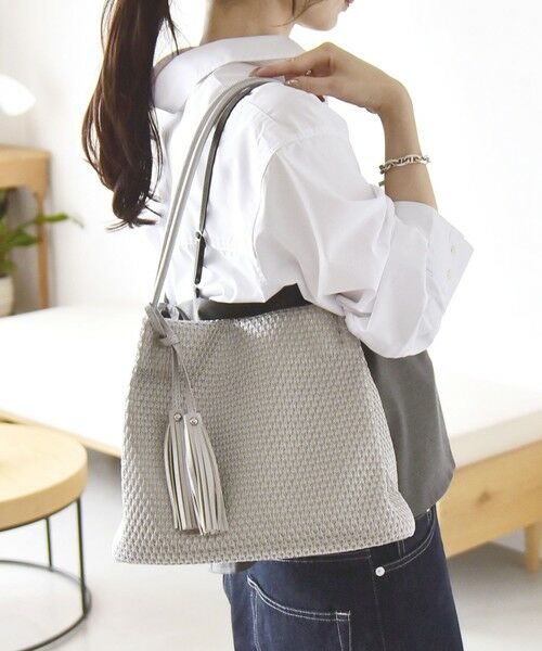 SHIPS / シップス トートバッグ | quaranciel: メッシュ タッセル トート バッグ | 詳細6