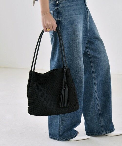 SHIPS / シップス トートバッグ | quaranciel: メッシュ タッセル トート バッグ | 詳細11