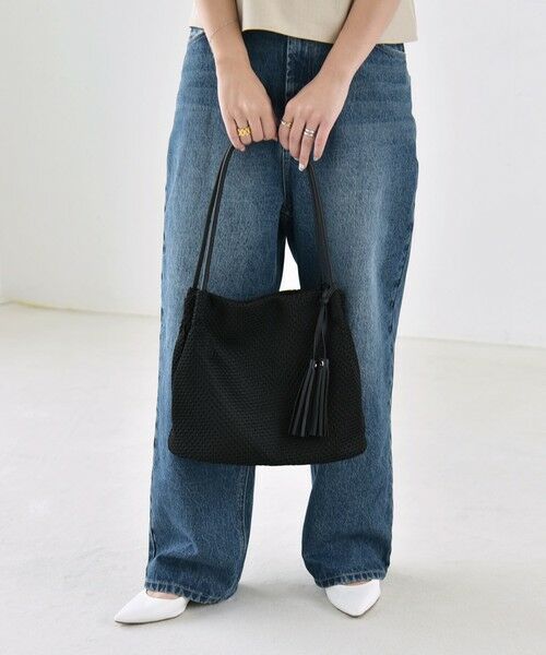 SHIPS / シップス トートバッグ | quaranciel: メッシュ タッセル トート バッグ | 詳細12