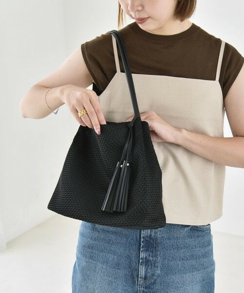 SHIPS / シップス トートバッグ | quaranciel: メッシュ タッセル トート バッグ | 詳細13