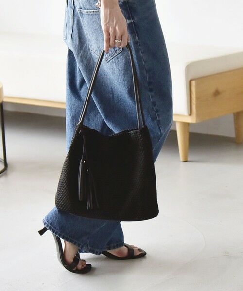 SHIPS / シップス トートバッグ | quaranciel: メッシュ タッセル トート バッグ | 詳細19