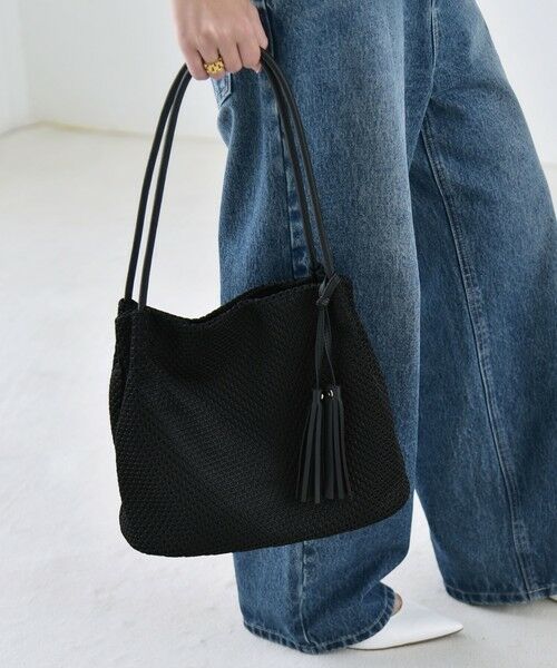 SHIPS / シップス トートバッグ | quaranciel: メッシュ タッセル トート バッグ | 詳細10